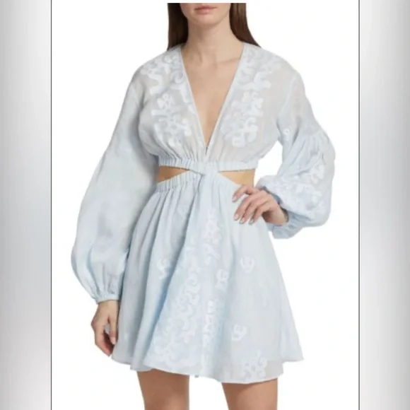 A.L.C. Irene Embroidered Mini Dress NWOT - Picture 4 of 6